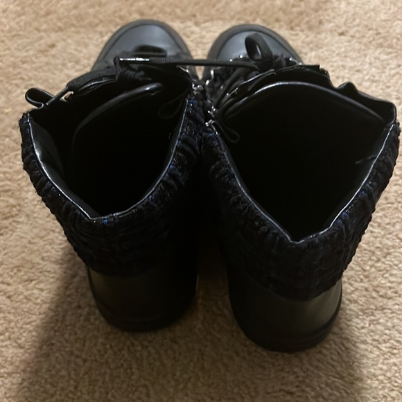 CHANEL Black and Blue Sneakers - Picture 8 of 10